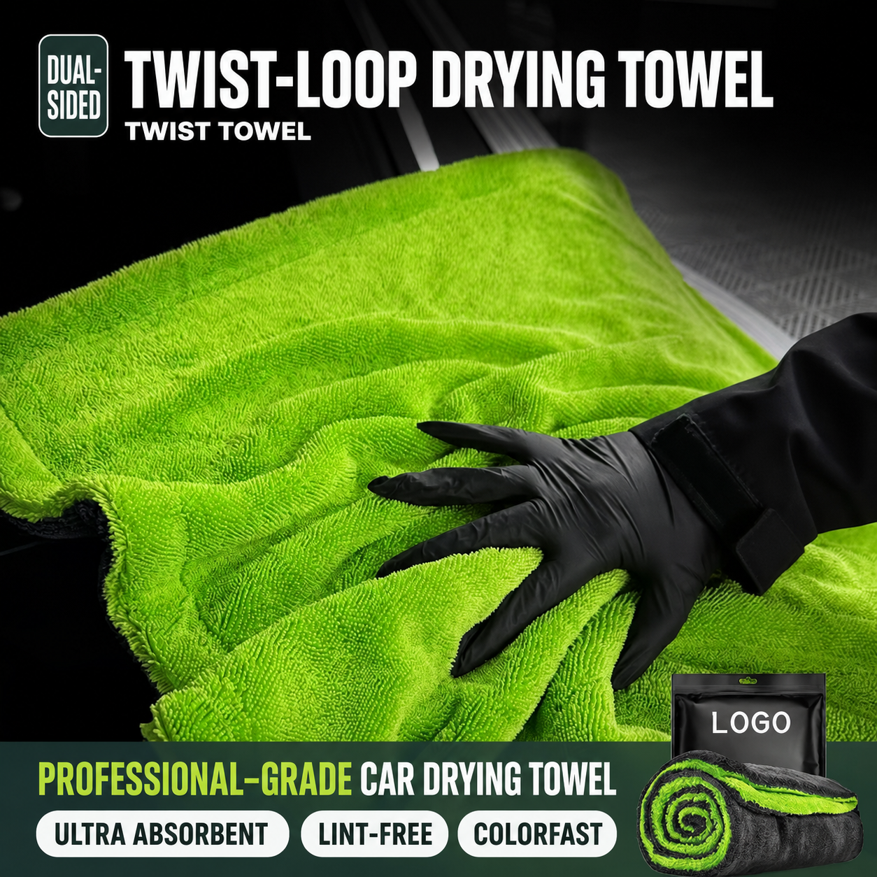 C02 Double-side Twisted Loop Towel - Detail 1