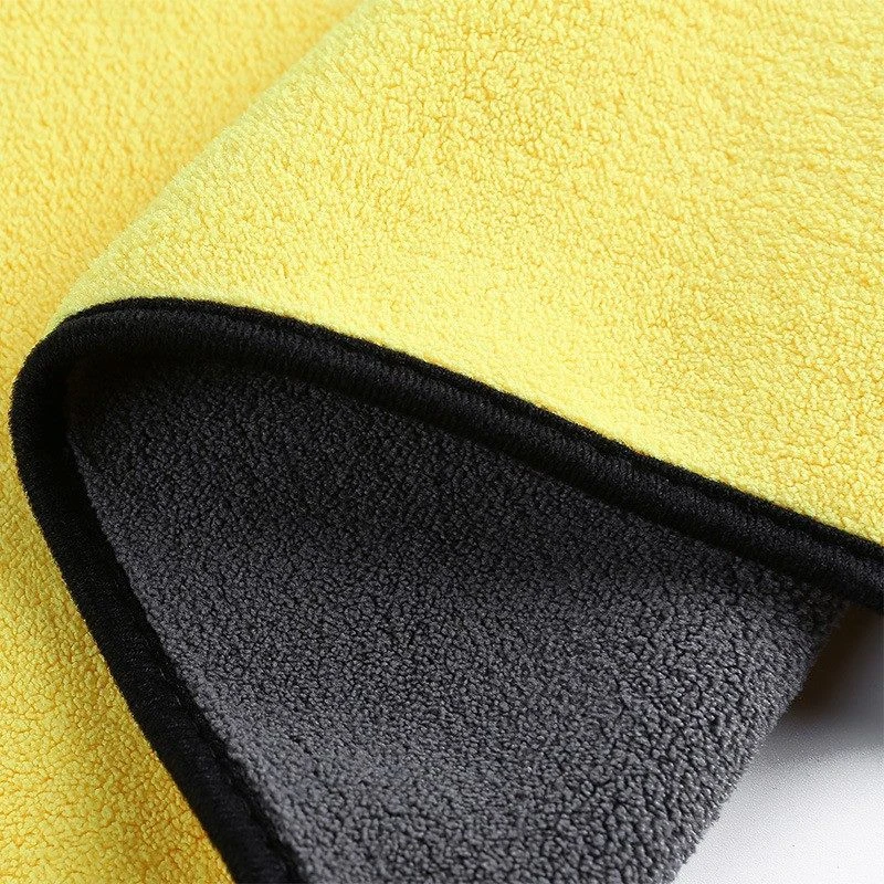 C05 Dual-Color Coral Fleece Detailing Towel - detail 2